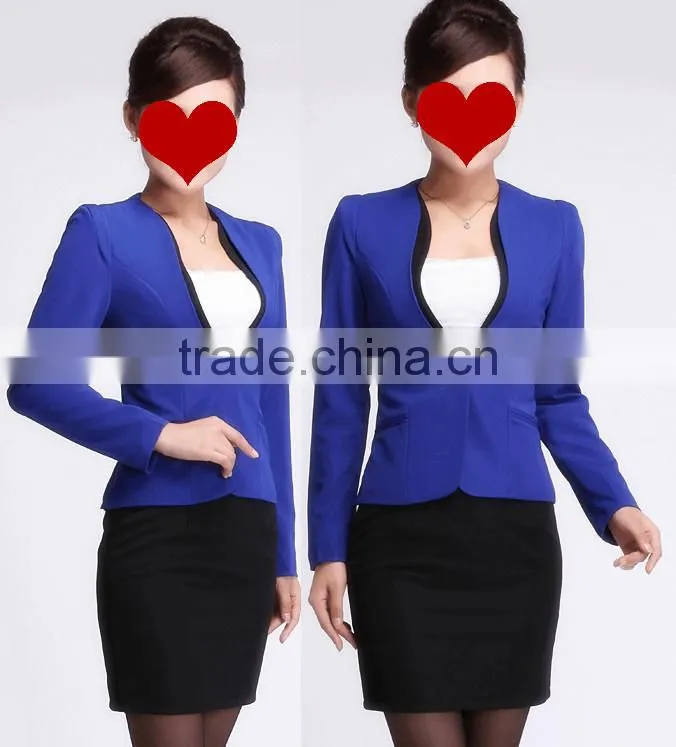 2017 customized women trendy skirt suits buiness skirt suits