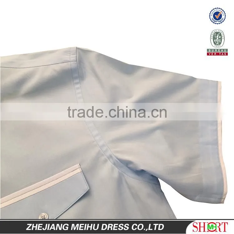 2016 Custom Men high quality short sleeve dress shirt