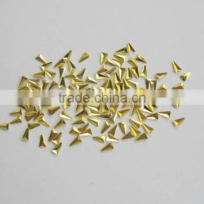 1x2mm Oval shape tiny metal studs for nail decorations