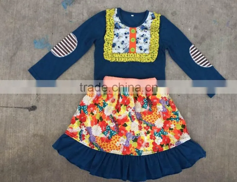 children's boutique fall clothing set polka dots red dress stripe ruffle pants holiday baby girl clothing outfit