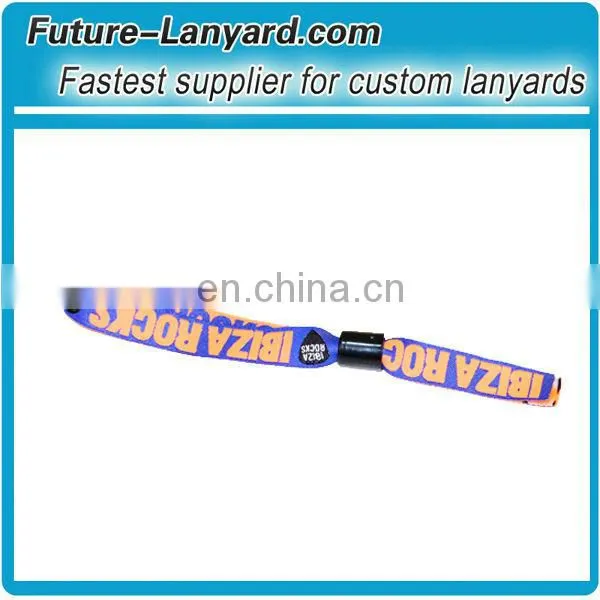 Satin even fabric wristband with aluminum tube