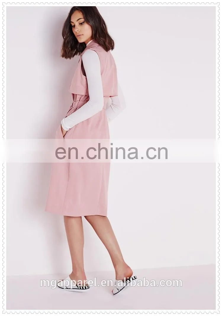 korea fashion female hot pink winter coat custom low price