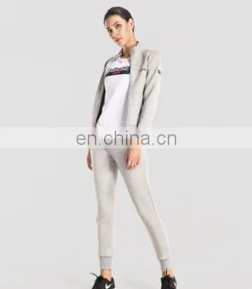 Lastest fashion design autumn winter loose fit plain hoodies women gym clothing