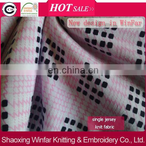 shaoxing winfar Hot Sale 30S Viscose Spandex Fabric with 30D Spandex Yarn