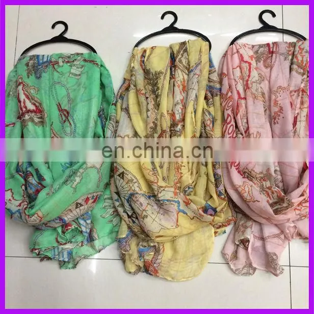 Chic flower wholesale polyester scarf