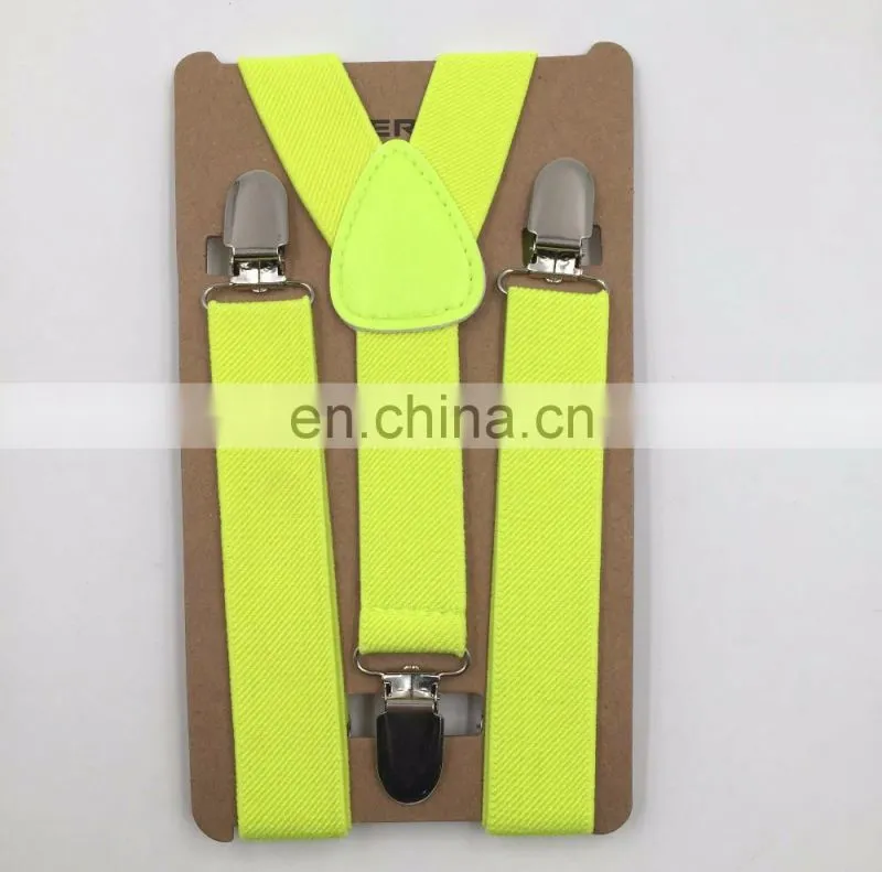 Yiwu Factory Wholesale Custom Elastic Colorful Skinny Suspender Belt