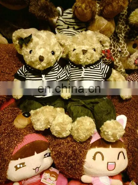 HI valentine mini stuffed bear with clothing plush toys