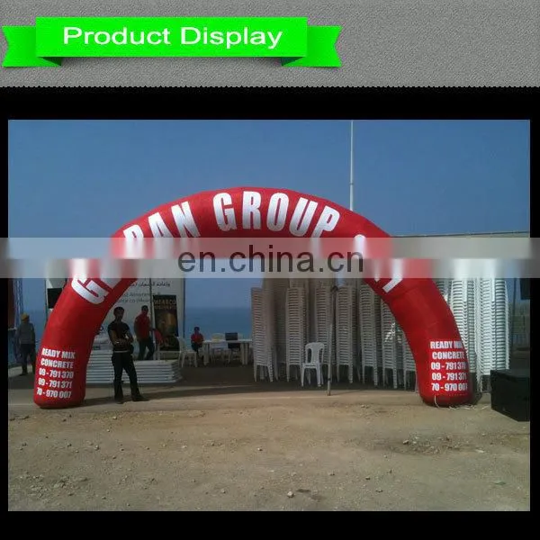 custom logo inflatable circle arch for business event