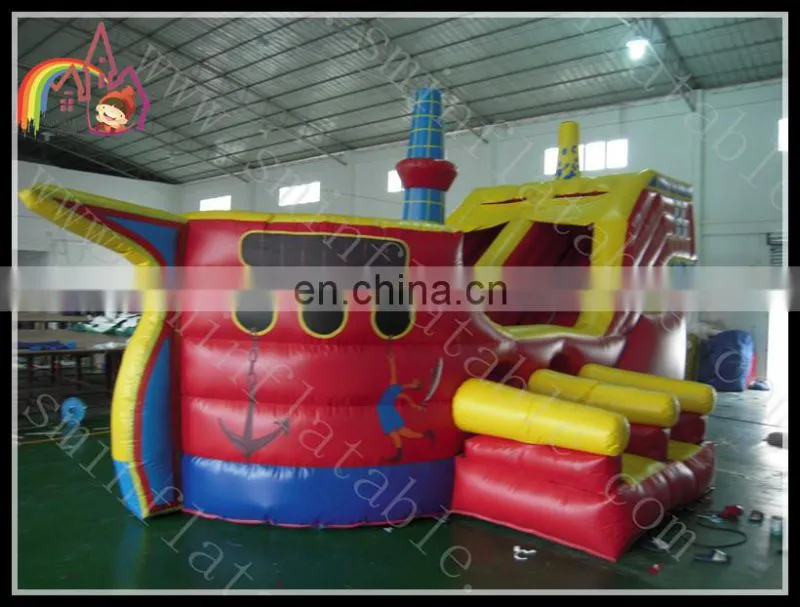0.55mm pvc tarpaulin inflatable playground slide giant inflatable slide for sale