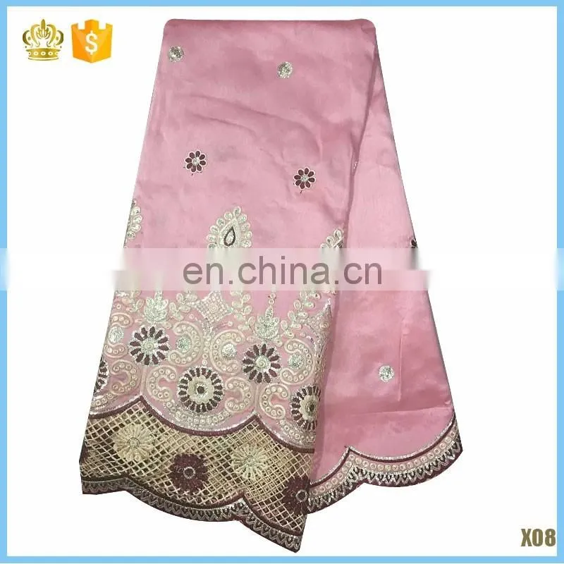 2014 african wear beaded raw silk george raw silk fabric for sale No.LG41200489