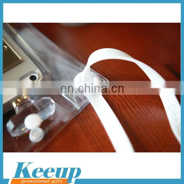 Cheap clear pvc plastic bag with snap button for promotion