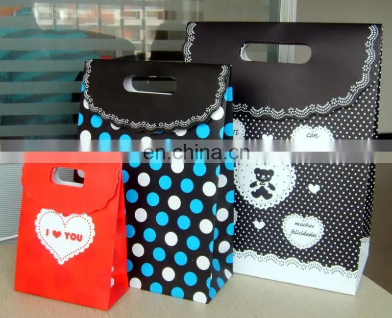 Logo printing black ivory bag for cloth packing