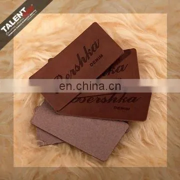 fashion denim PU leather labels