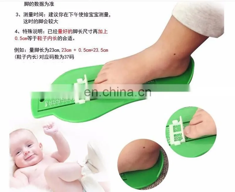 BSCI Adult Children kids Shoes Size Helper plastic Foot measurer