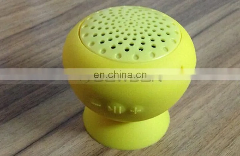 140mm 3W Bass Support Card Cute Silicone Sucker Wireless Mini Speaker