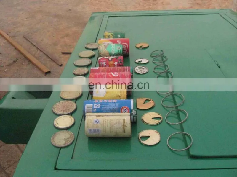 Pop-top can separate machine, zip-top cans cap stripping machine, cans bottom-cover separating machine