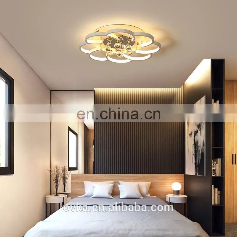Creative garland bedroom ceiling lamp wedding room lighting
