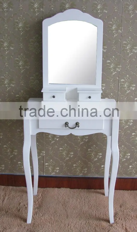 promotion wooden dressing tables with mirror and stool