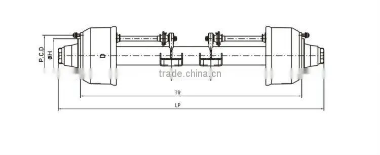 bpw german trailer axle