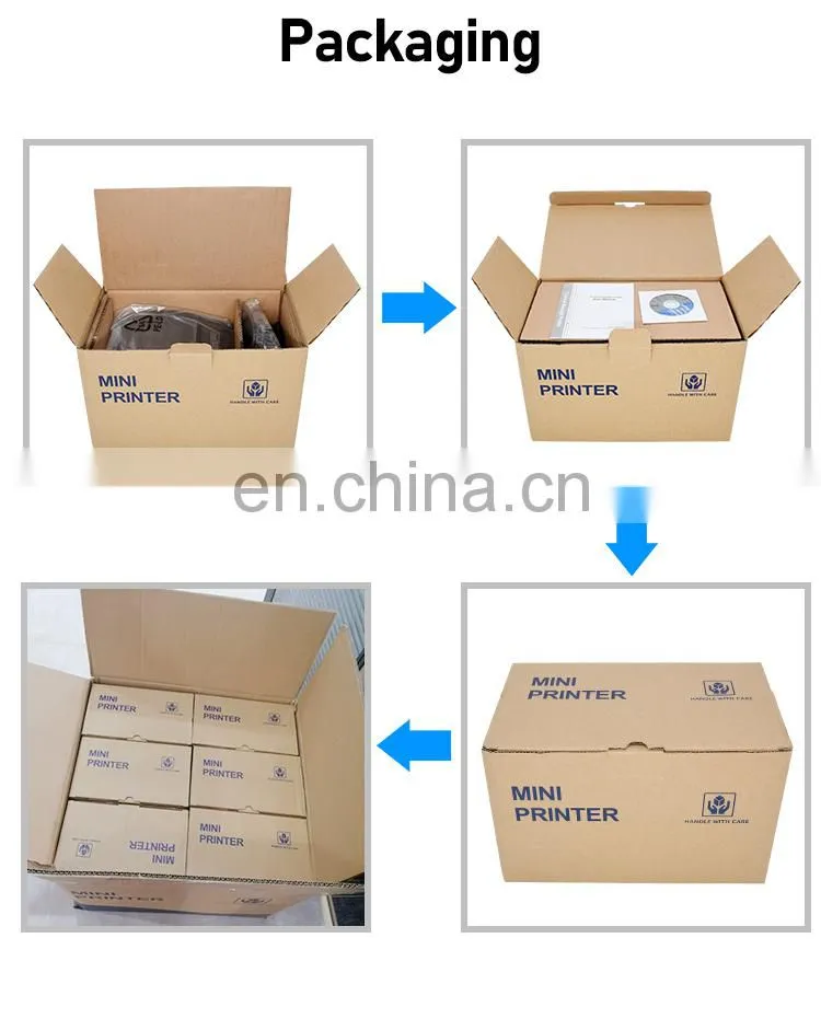Barcode Printer Thermal Printer Machine POS Label Receipt Printer 80mm Auto Cutter for supermarket