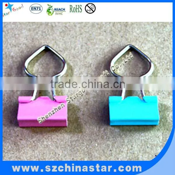 Wholesale love shaped paper clips with beautiful PP box packing