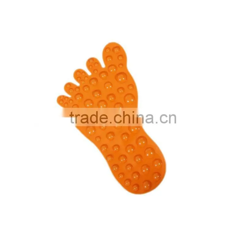Unique novel foot shape massage bath mat