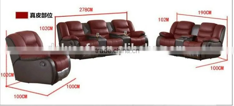 Home Furniture Best Sale Comfort Sectional Sofa Leather