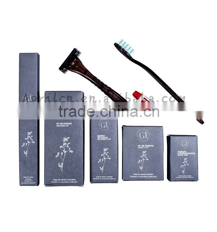 Luxury hotel amenities pack for bathroom