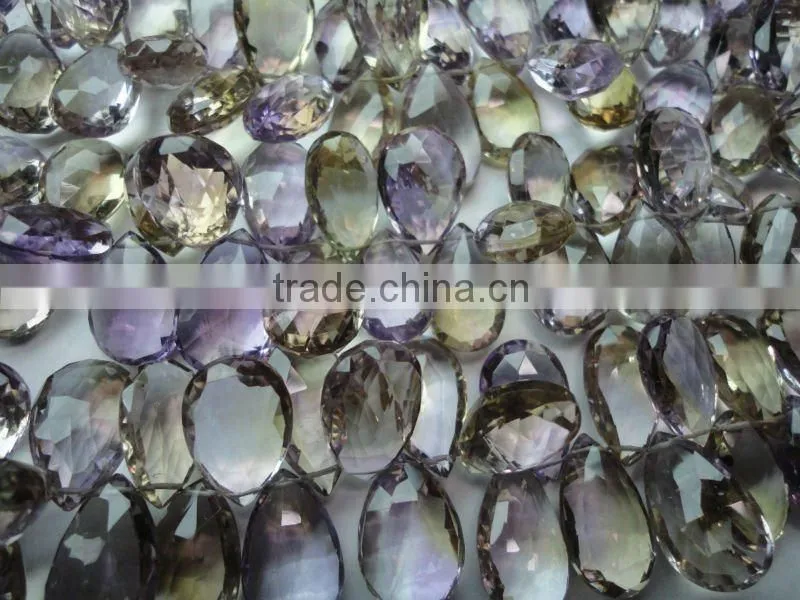 cats eye Briolette Beads drops Strand