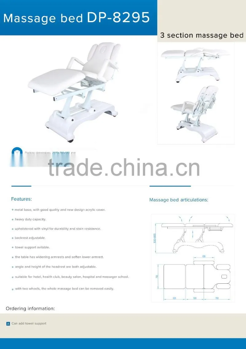 beauty salon facial massage bed in furniture