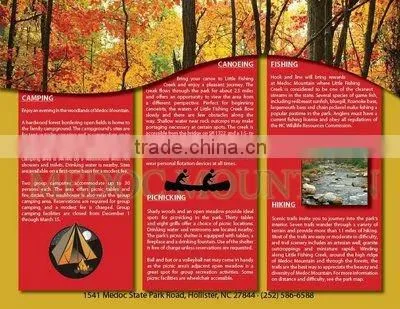 Folded Advertising Pamphlet Printing