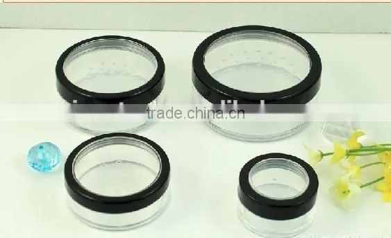 loose powder jar with window lid,sifter jar