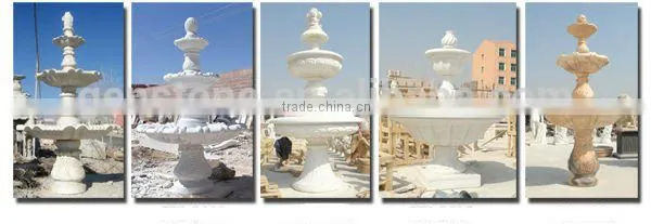 White Natural Marble Stone Garden Water Fountain