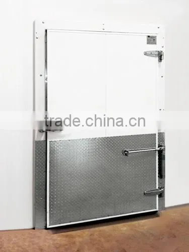 stainless steel cold room swing door with double leaves