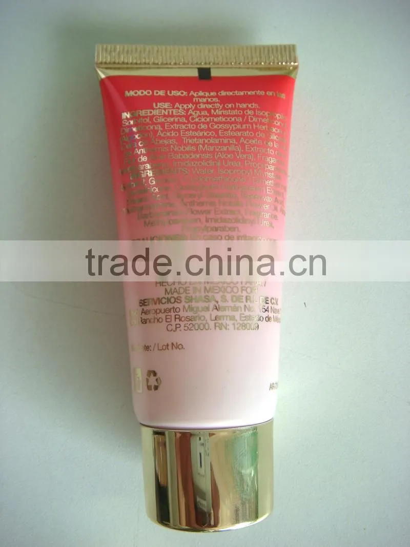 beautiful hand cream tube,plastic tube packaging
