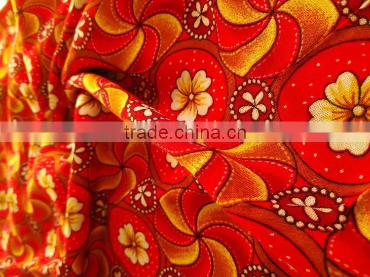 rayon fabric wholesale in china fashion flower style