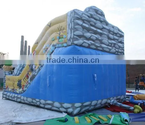 new inflatable slide sponge bob cartoon pvc slide amusement park slide