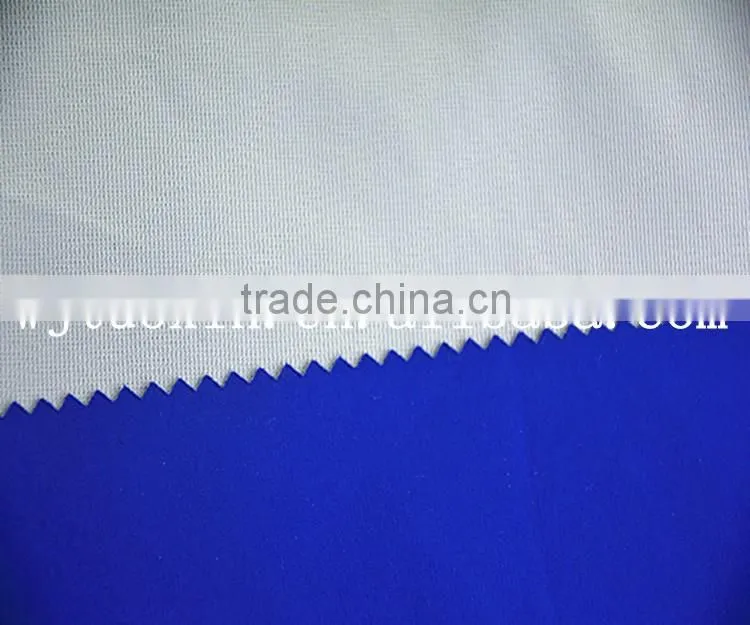 mechanical stretch fabric bonded with transparent TPU and 30D tricot