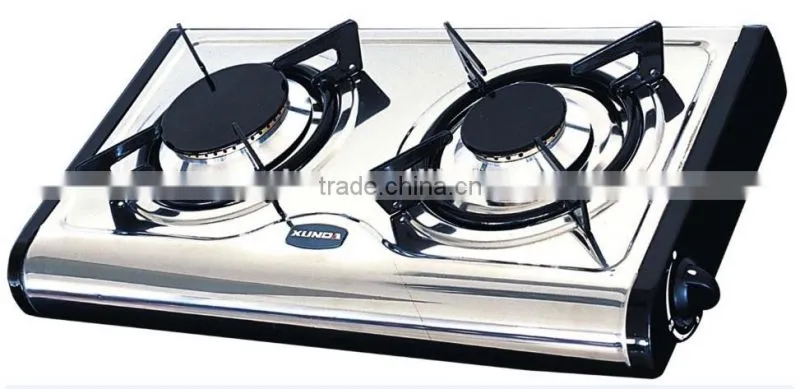 Mini portable double burners Sabaf type table gas stove