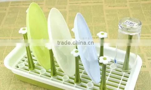 Plastic Cup Holders and Dish Flower Baby Bottle Drying