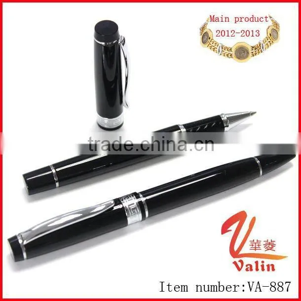 Fashion white corporate pens with logo