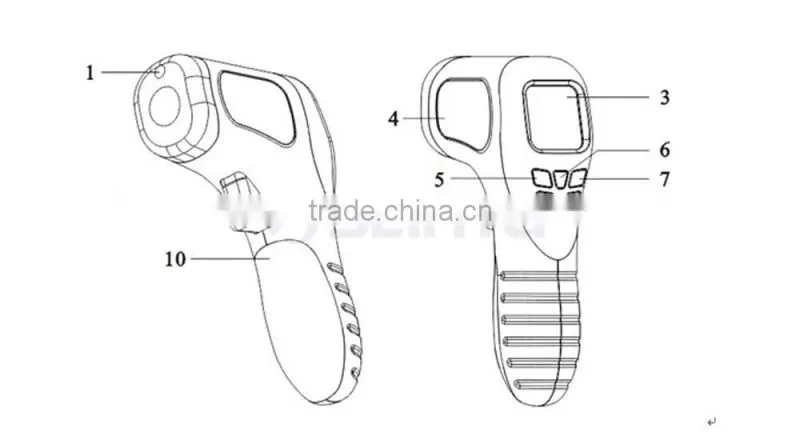 -35 350 C Industry No Contact Infrared Thermometer Temperature Meter