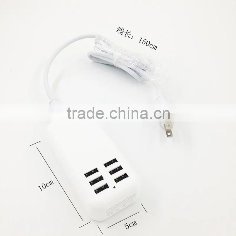 High Quality 5V 4A 6 USB Port USB Wall Power Adaptor Charger