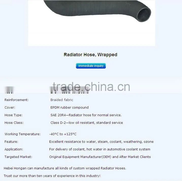 Automotive EPDM Rubber hoses