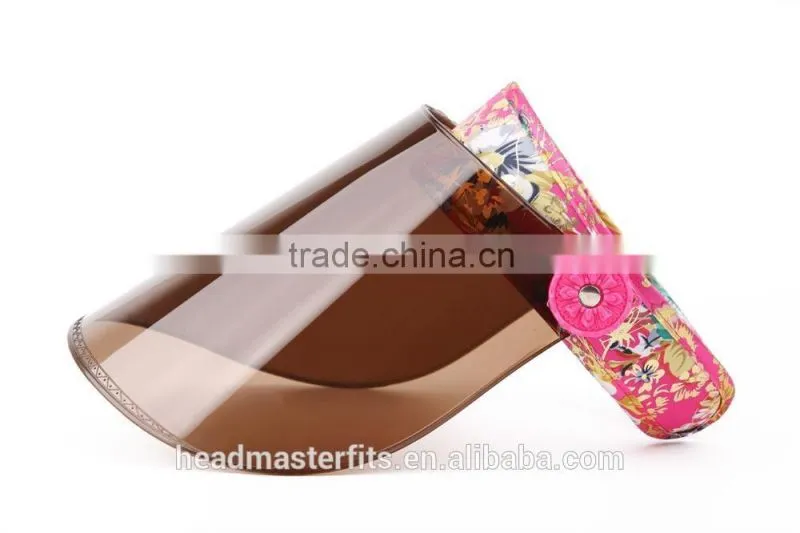 Plastic Brim Sunvisor Anti UV PVC Sun Visor