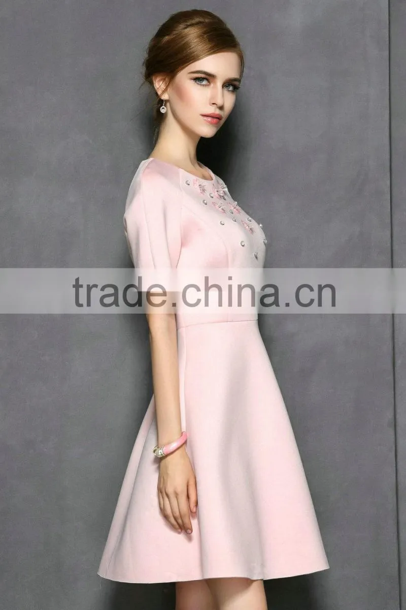 new fashion ladies dress Pink Prom Dress