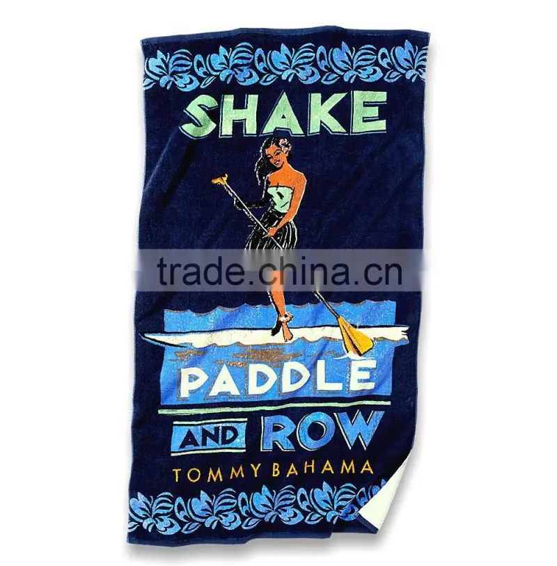 Promotional/Wholesaler Custom Thin Cotton Beach Towel