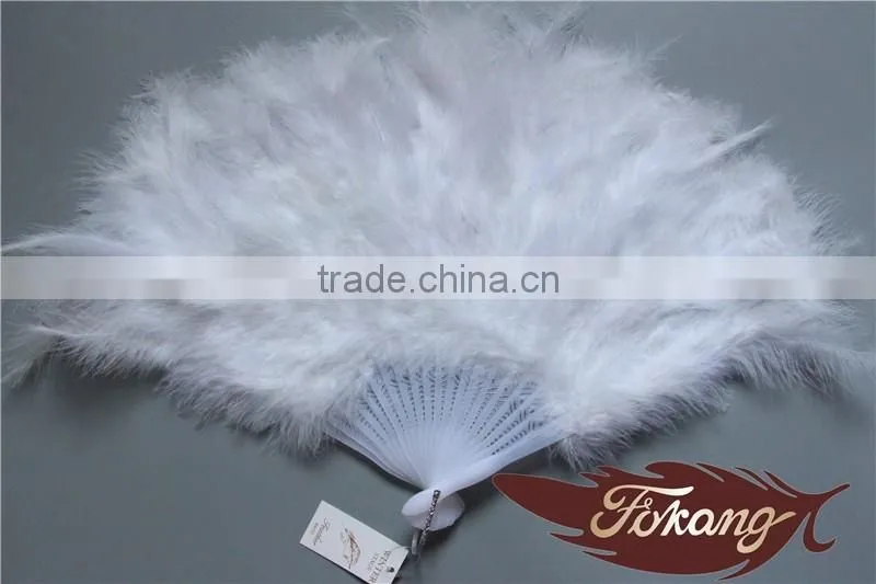 Wholesale Feather Supplier Carnival Feather Fan And Turkey Feather Fan For Party Show
