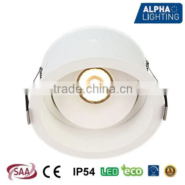 7W 2014 good quality high CRI rotatable cob led downlight