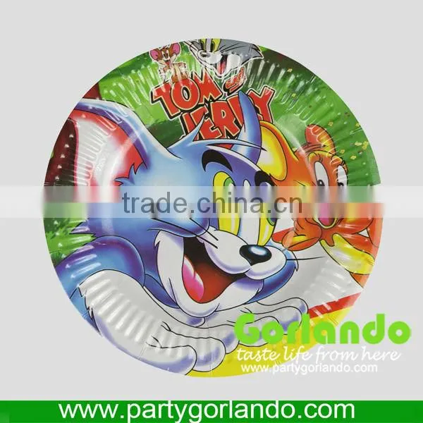Environmental protection food grade paper plates for party